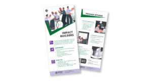impact builders printed materials mockup cdt portfolio